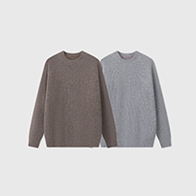 brunello cucinelli wool blended crew neck sweater